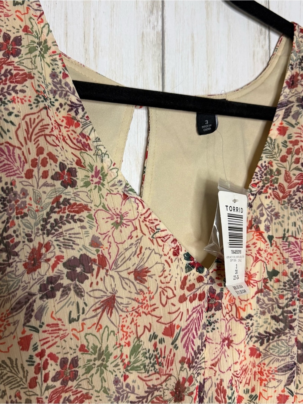Torrid NWT 3X Mini Lurex Chiffon Tiered Dress - Picture 5 of 8